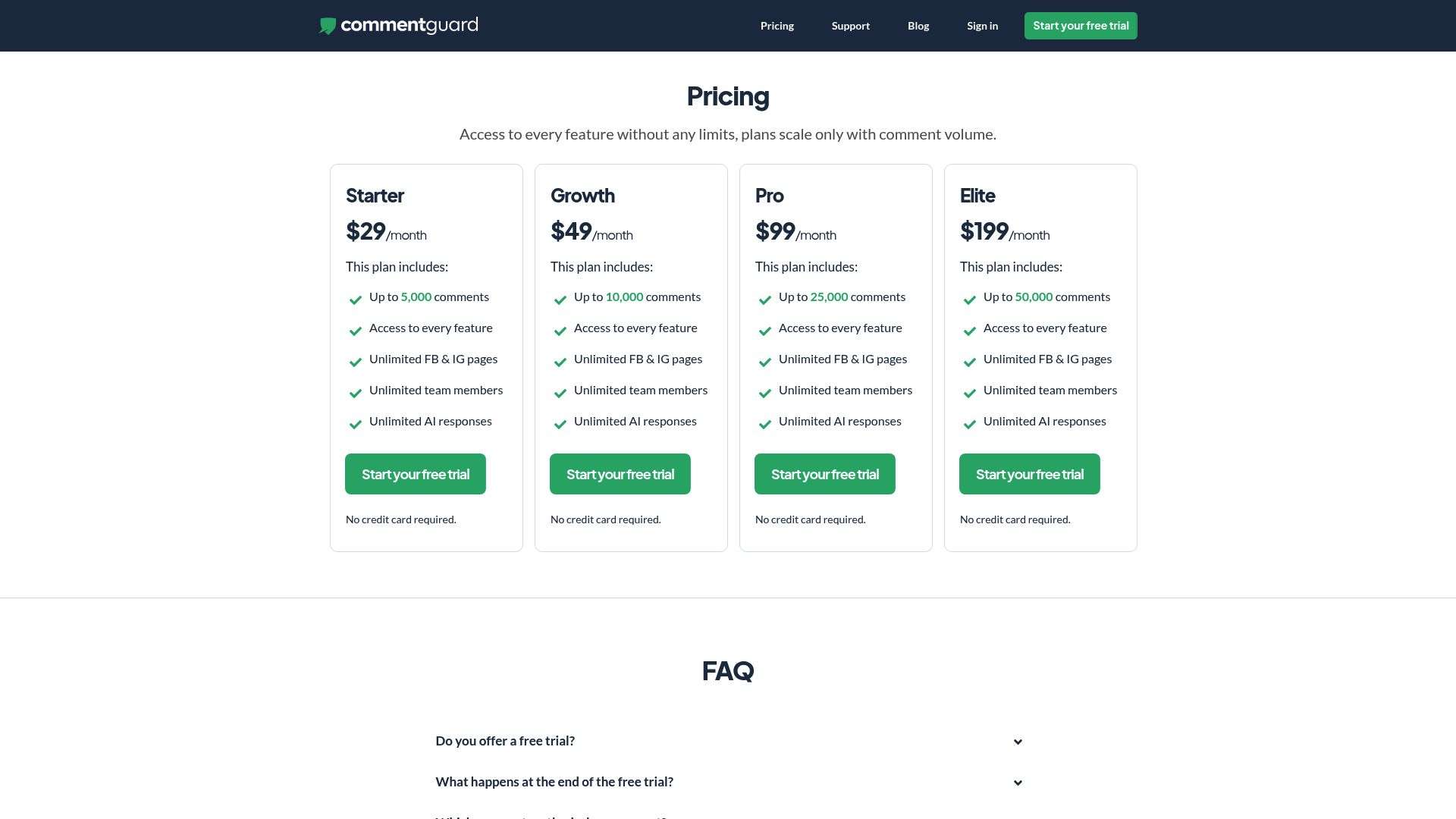 commentguard pricing